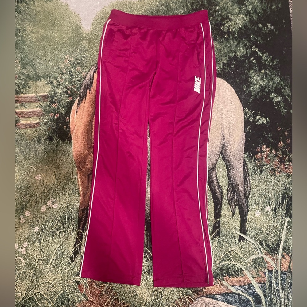 Nike burgundy Sweat pants Size M